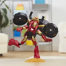 Ігровий набір Hasbro Marvel Avengers Bend and Flex Iron Man з мотоциклом (F0244) - мініатюра 8