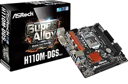 Материнська плата ASRock H110M-DGS LGA 1151v1 (H110M-DGS) Б/В