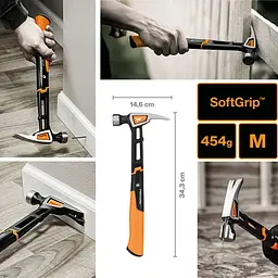 Молоток Fiskars IsoCore (M) 16oz / 13.5 "(156000) 1020213 - мініатюра 4