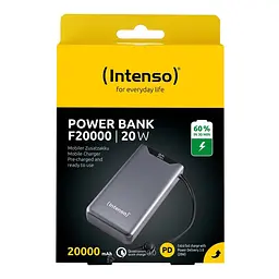 Портативний зарядний пристрій USB 20000MAH QC3.0 GREY F20000 7332054 INTENSO - мініатюра 3