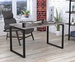 Письмовий стіл Loft Design Q-135-36 Black (Дуб Палена)