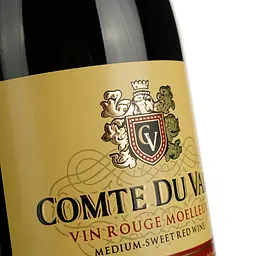 Вино Comte du Vals Rouge Medium Sweet червоне напівсолодке 0.75 л - мініатюра 3