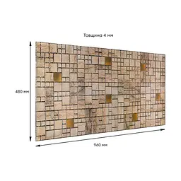 Декоративна панель Sticker Wall ПВХ 960х480х4мм SW-00002479 - мініатюра 3
