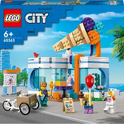 Конструктор LEGO City Крамниця морозива, 296 деталей (60363)