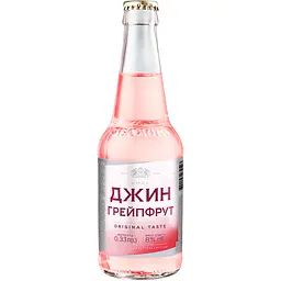 Напій слабоалкогольний Оболонь Джин Грейпфрут 8% 0.33 л (865852)