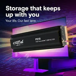 Накопичувач SSD M.2 2280 1TB P310 with heatsink Micron (CT1000P310SSD5) - мініатюра 6