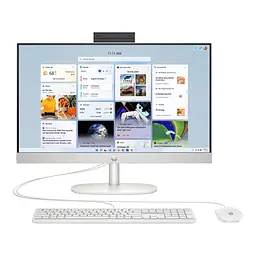 Моноблок HP 23.8 All-in-One 24-cr0004ua HD IPS/Ryzen 3 7320U/8GB/512SSD/UMA/DOS/White (9C9C4EA)