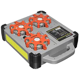 Комплект ліхтарів професійних Mactronic X-Flare (30 Lm) Red/Blue/Amber Recharg 12v/220V Magnetic (PSD0112) - мініатюра 3