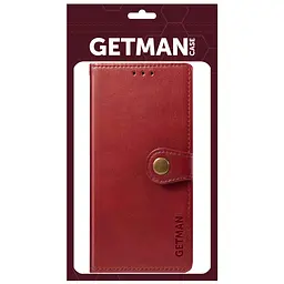 Шкіряний чохол-книжка GETMAN Gallant (PU) для Samsung Galaxy A14 4G/5G Червоний - мініатюра 4