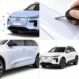 Антигравійна захисна бронеплівка за лекалами для Audi Q6 e-tron PPE 2024- повний кузов - мініатюра 3