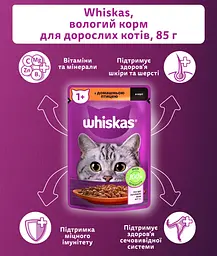 Набір вологого корму для котів Whiskas з домашньою птицею в соусі 2.38 кг (28 шт. х 85 г) - мініатюра 5