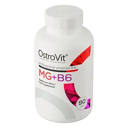 Вітаміни та мінерали OstroVit Mg + B6 90 таблеток - мініатюра 2