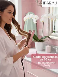 Плойка для волосся IPARAH PROFESSIONAL STRAIGHTENER Плойка для локонів, Стайлер для волосся, Утюжок для вирівнювання волосся з температурним контролем 140-230°C 50 Вт Pink - мініатюра 12