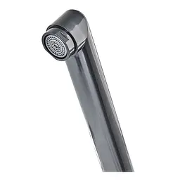 Змішувач для ванни з лійкою Plamix Sirius-140 Black PM0638 Чорний - мініатюра 3