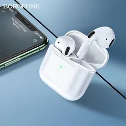 Бездротові навушники Borofone BW02 Plus True TWS White - мініатюра 5