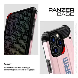 Чехол для Samsung Galaxy A54 5G (A546), Panzer, розовый, противоударный, бронированный, милитари, панель-накладка, защита всего корпуса, защита дисплея и камеры, термополиуретан (TPU) + поликарбонат (PC), ArmorStandart (ARM71466) - мініатюра 3