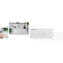 Клавіатура Logitech K380s Multi-Device Bluetooth UA White (920-011852) - мініатюра 7