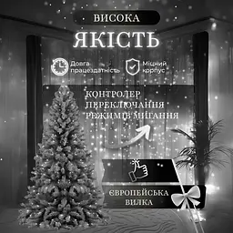Гірлянда Водоспад 210 LED 3*2 метри, білий GarlandoPro 1733047W - мініатюра 2