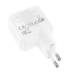 Адаптер мережевий HOCO Advantage single port charger C112A сам блок білий - мініатюра 5