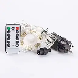 Гірлянда Роса нитка 500 LED довжина 50 м з пультом від мережі, жовтий GarlandoPro 500L50MWY - мініатюра 20
