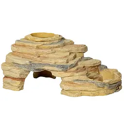 Печера Repti-Zoo Leopard Gecko Rock Set 27x16,5x13см (ERS42) з укриттям, мисками і платформою для рептилій - мініатюра 8