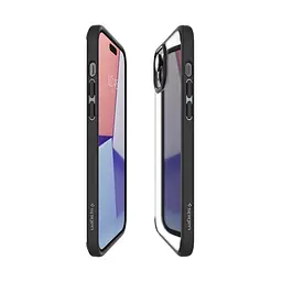 Чехол Spigen Ultra Hybrid для iPhone 15 Plus Matte Black (ACS06657) + защитное стекло - мініатюра 8