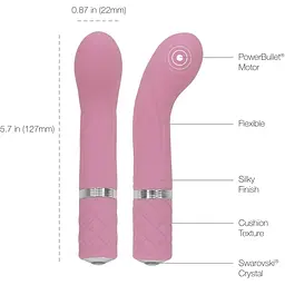 Розкішний вібратор Pillow Talk - Racy Pink з кристалом Сваровські - мініатюра 8