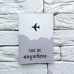 Обкладинка для паспорта Take me anywhere (сірий) - мініатюра 2