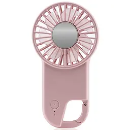 Портативний вентилятор SQT-BF2 з карабіном 1800mAh Pink