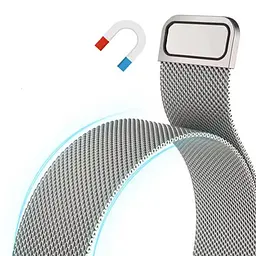 Міланський сітчастий ремінець Primolux для годинника Huawei Watch Fit 3 Silver - мініатюра 4