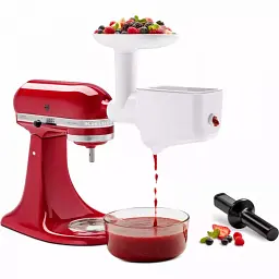 Набір з 2 насадок KitchenAid 5KSMFVSFGA для перетирання овочей/фруктів + м'ясорубка (5KSMFVSP+5KSMFGA) - мініатюра 4