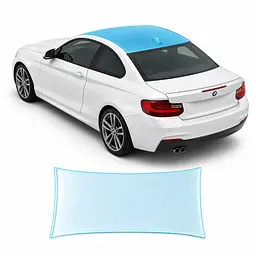 Антигравійна захисна бронеплівка за лекалами для BMW 2 Series F22 2014-2021 - зона даху