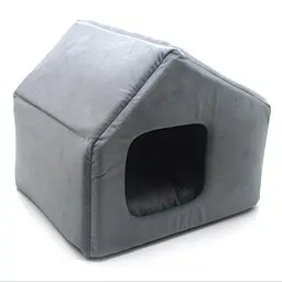 Будиночок для малих собак та котів Zoo-hunt Бліць сірий №1 40х33х35 см (ZH48428106-1)
