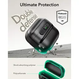 Чохол з ремінцем ESR Pulse FlickLock Case HaloLock для AirPods 4 2024 Dark Blue (1C0130402) - мініатюра 7