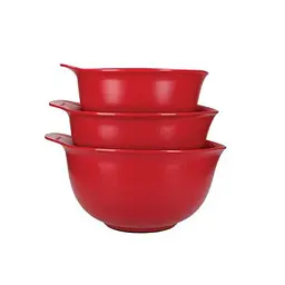 Набір мисок для змішування KitchenAid Universal, 3 шт, 2,4/3,3/4,3 л, червоний (KQG175OSERE) - мініатюра 1