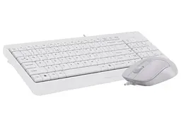 Комплект A4Tech Fstyler Sleek Multimedia Comfort F1512, White, клавіатура+миша, USB - мініатюра 4