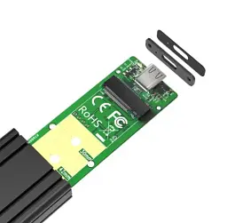 Кишеня зовнішня Maiwo, Black, M.2, Type-C 3.1 Gen2, 1xM.2 NVMe, формат 2230/2242/2260/2280, алюмінієвий корпус (K1686P) - мініатюра 5