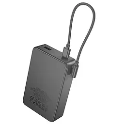 Портативний ЗП Power Bank Hoco J170A Starlight 22.5W+PD20W with cable 20000 mAh Metal gray - мініатюра 4