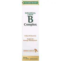 В-комплекс Nature's Bounty B-Complex Sublingual Liquid 59 мл - мініатюра 2