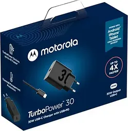 Швидкісний зарядний блок Motorola 30W набір з кабелем USB-C to USB-C (SJMC302) - мініатюра 5