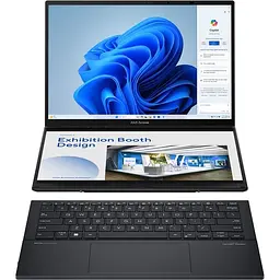 Ноутбук Asus Zenbook DUO OLED UX8406MA-PZ043X, Intel Core Ultra 9 185H, 5.1GHz, 14 3K Touch, 120Hz, 32GB, SSD 2TB, Intel Arc Graphics, Windows 11 Pro