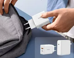 Мережевий зарядний пристрій Baseus Cube Fast Charger USB+Type-C 20W P10111403213-00 White - мініатюра 6