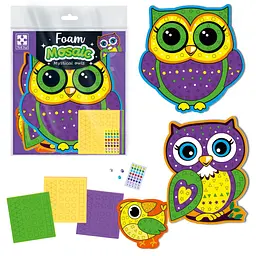 Набір для творчості зі м’якою мозаїкою та стразами Містичні сови
