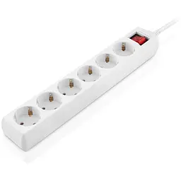 Мережевий фільтр живлення REAL-EL RS-6 Protect M 1.8m, white (EL122300031) - мініатюра 6