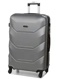 Валіза велика L Madisson Snowball 32303 пластикова 105л Срібна