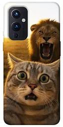Чохол Demsky Shocked cat and lion для OnePlus 9