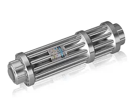 Лазер Laser B017 з п'ятьма насадками в кейсі ∙- синя лазерна указка Laser B017 445 nm - мініатюра 3