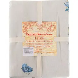 Скатертина гобеленова Lefard Home Textile Колоски 140x140 см (732-342) - мініатюра 4