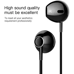Навушники Baseus Encok H06 lateral in-ear Wired Earphone з чорним мікрофоном (NGH06-C01) - мініатюра 5