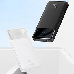 Портативний акумулятор Baseus Bipow Digital Display 10000 mAh 15W (PPDML-I01) чорний - мініатюра 3